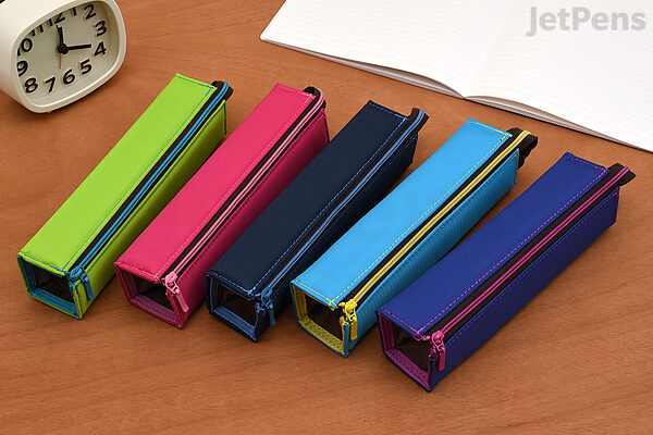 Kokuyo C2 Tray Type Pencil Case - Slim - Violet Blue