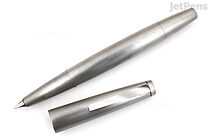 LAMY 2000 Fountain Pen - Stainless Steel Silver - Oblique Double Broad Nib - LAMY L02MOBB