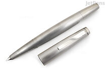 LAMY 2000 Fountain Pen - Stainless Steel Silver - Oblique Medium Nib - LAMY L02MOM