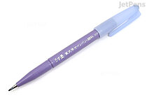 Pentel Fudemoji Brush Sign Pen - Pigment Ink - Fine - Gray - PENTEL XSESP15VN