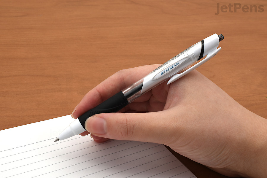 The Uni Jetstream is the best low-viscosity ballpoint pen.