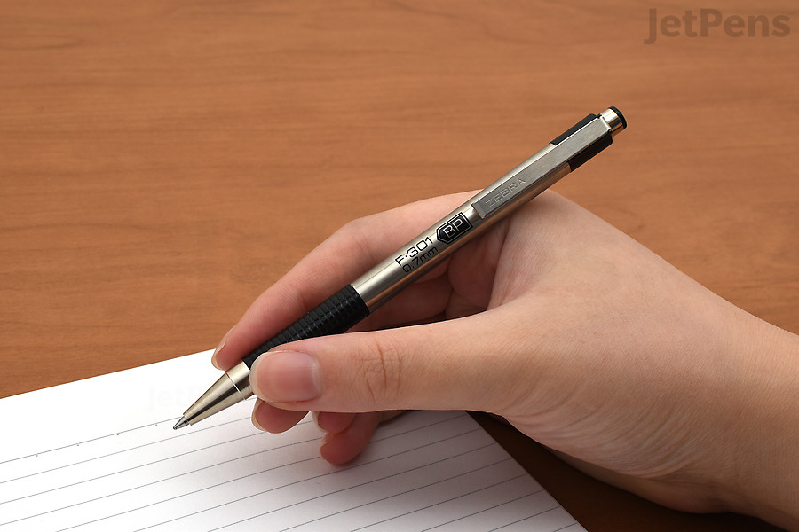 The Zebra F-301 is the most basic of the F Series, but it’s an excellent EDC ballpoint pen for those on a budget.