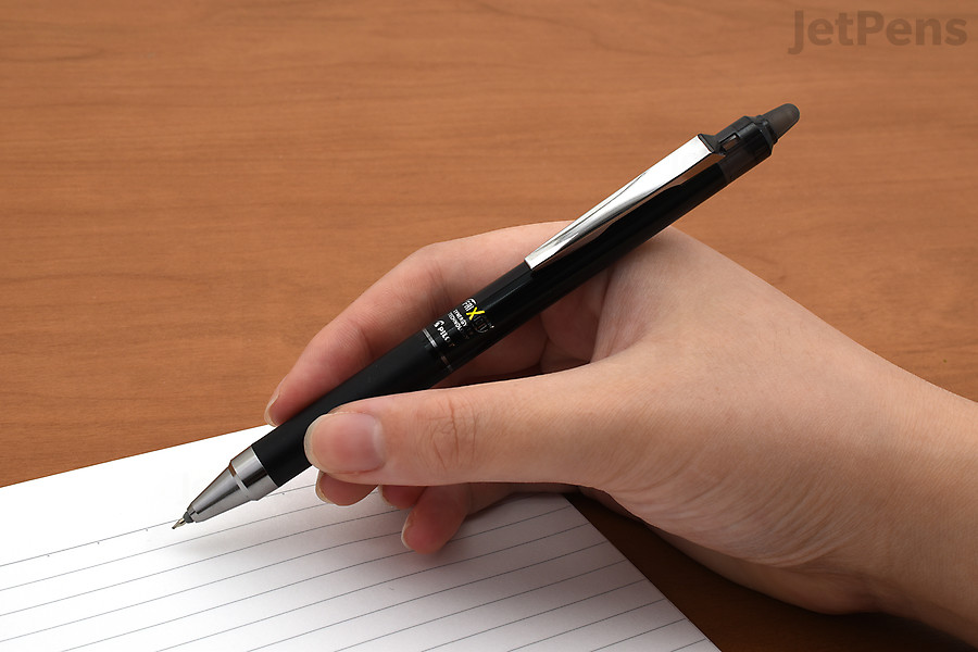 The Pilot FriXion Gel Pen uses thermosensitive ink that “erases” better than any other erasable ink we’ve tried.