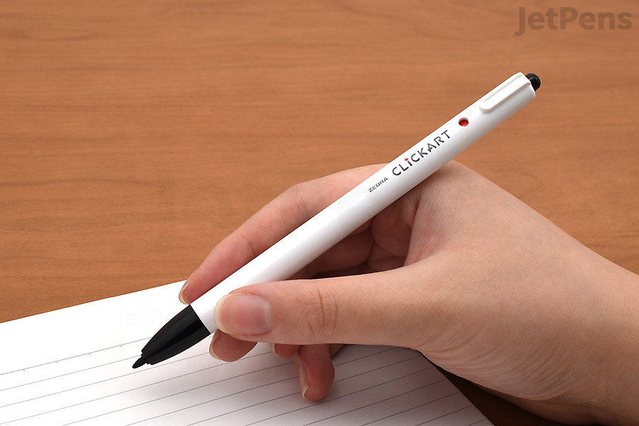 The Zebra Clickart Knock is a uniquely retractable marker.