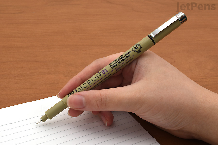 Sakura Pigma Micron Pens ensure your line art won’t bleed or smear, even when paired with watercolors or alcohol inks.