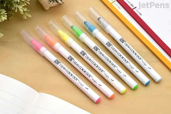 Kuretake Clean Color Dot Twin Tip - Assorted 6-Pack – Ink+Volt