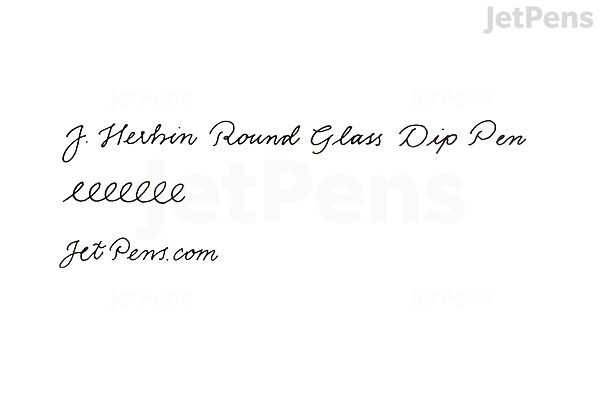 J. Herbin Round Glass Dip Pen - Black
