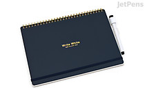 Gakken Write White Whiteboard Notebook - B5 - Navy - GAKKEN BD12008 Gakken Write White Whiteboard Notebook - B5 - Navy - GAKKEN BD12008
