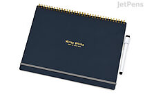 Gakken Write White Whiteboard Notebook - A4 - Navy - GAKKEN D15041