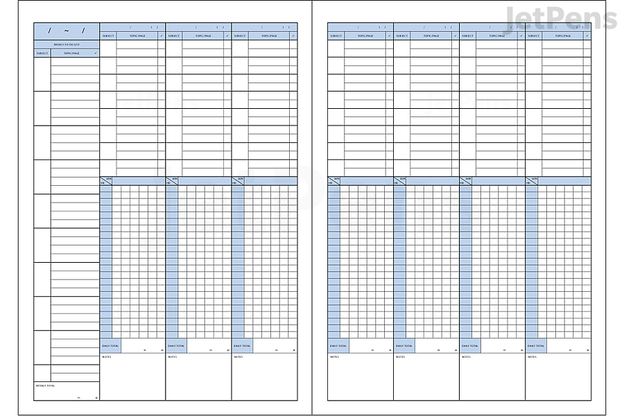 Kokuyo Campus Weekly Study Planner Notebook Format