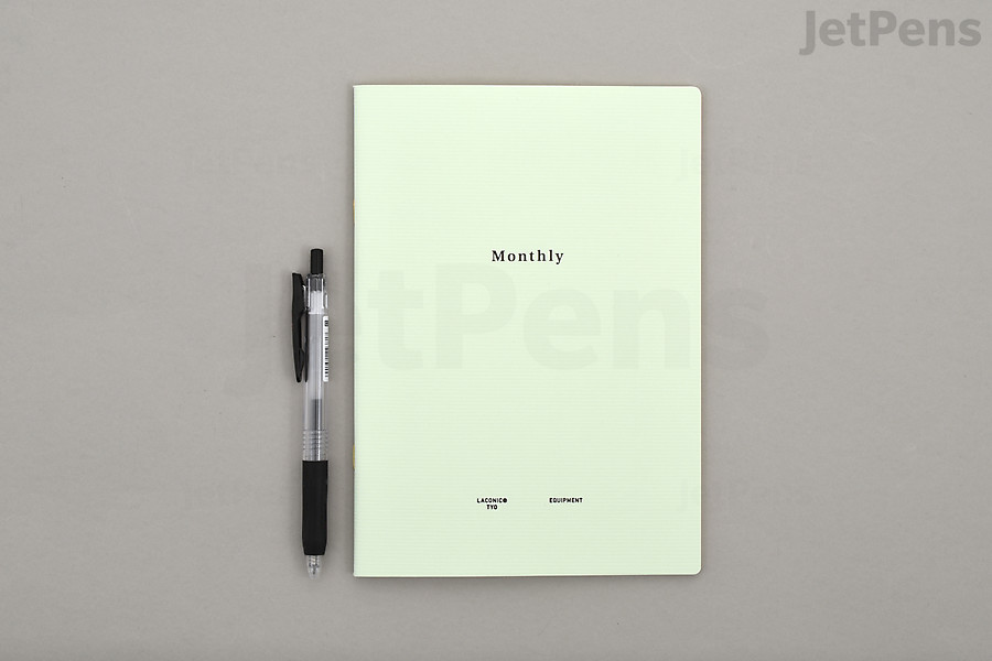 Laconic Style Monthly Notebook size.