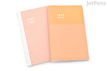 Kokuyo Jibun Techo DAYs Diary 2023 - A5 Slim - Yellow (Orange) - KOKUYO JD1Y-23