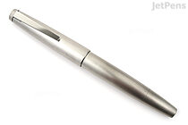 LAMY 2000 Fountain Pen - Stainless Steel Silver - 14k Broad Nib - LAMY L02MB