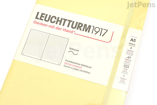 Leuchtturm1917 A5 Medium Hardcover Dotted Notebook - Vanilla