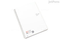 Kokuyo Soft Ring Notebook - Semi B5 - Blank - White - KOKUYO SU-SV308W-W
