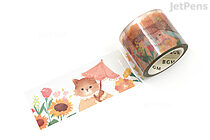 BGM Clear Tape - Sunflowers and Cats - 30 mm x 5 m - BGM BM-CB005