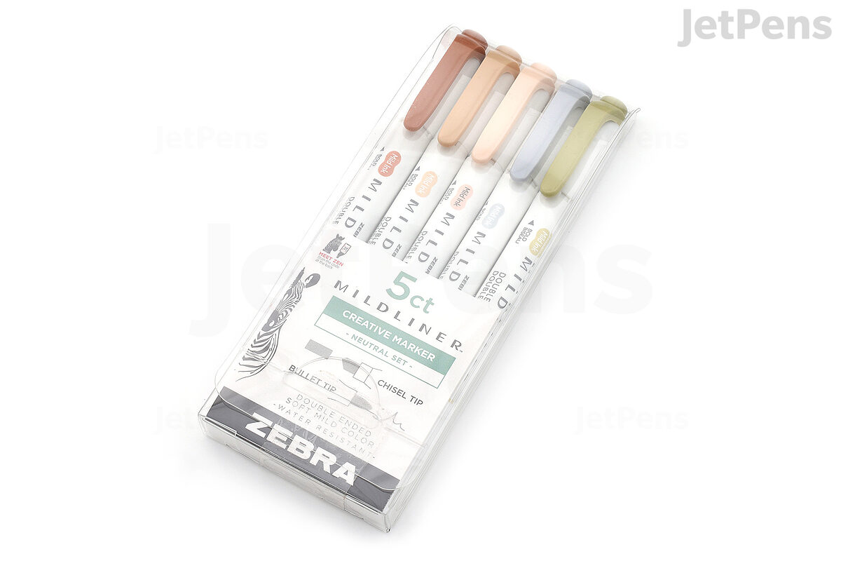 Individual Zebra 2022 New Mildliner Double-sided Highlighter Dual Tip Fine  Bold Gentle Natural Color Japanese Pens Stationery -  Norway
