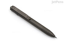 BIGiDESIGN Mini Dual Side Click Pen - Titanium Stonewashed - BIGIDESIGN DUAL CLICK MINI STONEWASHED TI