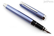 Pilot Metal Falcon Fountain Pen - Sapphire - Rhodium Trim - 14k Soft Fine - PILOT 60571 Pilot Metal Falcon Fountain Pen - Sapphire - Rhodium Trim - 14k Soft Fine - PILOT 60571