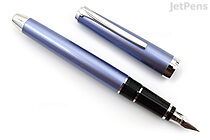 Pilot Metal Falcon Fountain Pen - Sapphire - Rhodium Trim - Soft Fine Nib - PILOT 60571