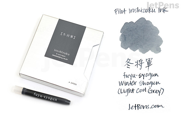 Pilot Iroshizuku Fuyu-syogun Ink (Old Man Winter) - 6 Cartridges | JetPens