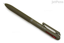 Pentel Calme 3 Color Ballpoint Multi Pen - 0.5 mm - Khaki - PENTEL BXAC35D