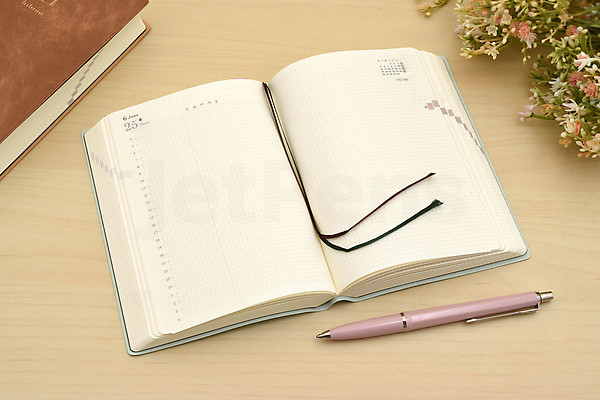 Midori Diary Hibino 2023 A6 Blue Green JetPens Midori diary hibino 2023 a6 blue green jetpens