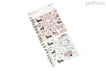 Midori Planner Stickers - Removable - Chat - Dogs - MIDORI 82592006