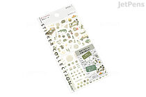 Midori Planner Stickers - Removable - Color - Moss Green - MIDORI 82595006