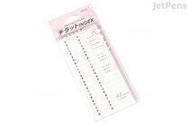 Midori Chiratto Index Tab - Small - Number - Pink - MIDORI 82605006