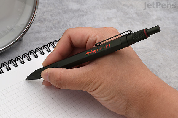 Rotring 600 3-in-1 2 Color Fine Ballpoint Multi Pen + 0.5 mm Pencil ...