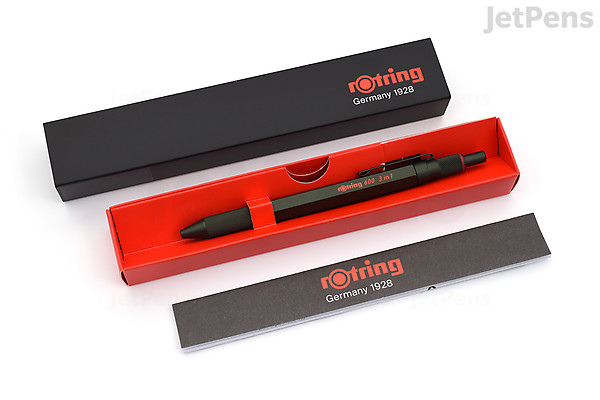 Rotring 600 3-in-1 2 Color Fine Ballpoint Multi Pen + 0.5 mm Pencil ...