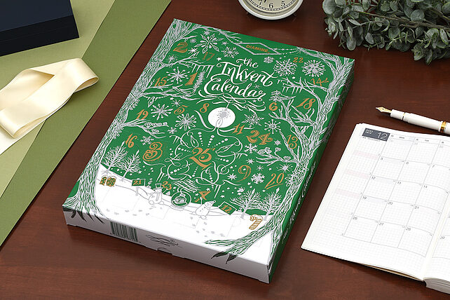 Coming Soon: Diamine Inkvent Calendar - 2022 Green Edition