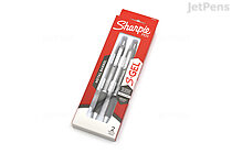 Sharpie S-Gel Metal Gel Pen - 0.7 mm - Gunmetal Body - Black Ink - Pack of 2 - SHARPIE 2134918