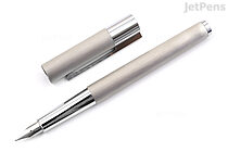 LAMY Scala Fountain Pen - Stainless Steel - Fine Nib - LAMY L51F