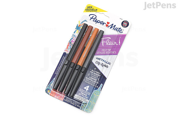 Paper Mate Flair Felt Tip Pens, Medium Point, Business Colors, 4