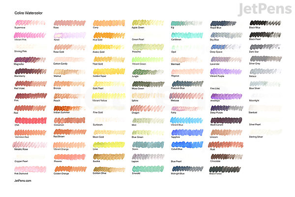 Coliro M600 Artist Mica Watercolor Paint Set – Metallic Watercolor Paints  (6-Color Set, 30mm)