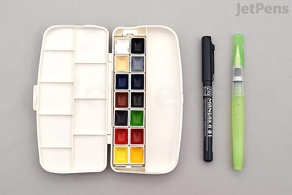 JetPens.com - Kuretake Gansai Tambi Watercolor Palette - 36 Color Set
