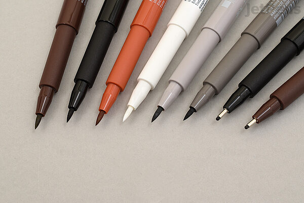Faber-Castell PITT Artist Brush Lettering Pen Set of 8 Classic Colors