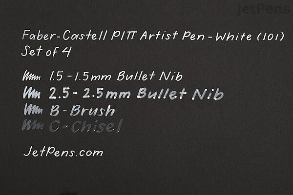 Faber-Castell Pitt Artist Pen - White, Brush Tip