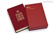 Midori 10 Year Diary - Gate - Dark Red - MIDORI 12860006