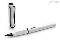 LAMY Safari Fountain Pen - White with Black Clip - Extra Fine Nib - Limited Edition - LAMY L19WEBKEF