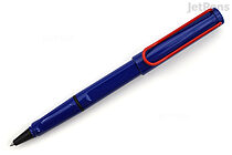 LAMY Safari Rollerball Pen - Medium Point - Blue with Red Clip - Limited Edition - LAMY L314RD