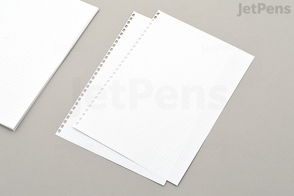 Lihit Lab Twist Ring Notebook Loose Leaf Paper - Semi B5 - Light Blue ...