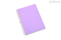 Lihit Lab Pastello Twist Ring Notebook - A6 - Lined - Purple - LIHIT LAB N-1964-10