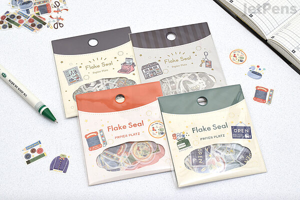 Aesthetic Washi Flake Stickers, Stationery