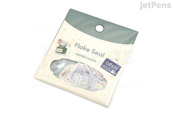 Miniature Shipping Box Flake Sticker Set - Office Supplies