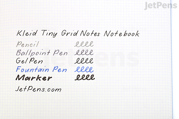 Klied Notes Kleid Tiny Grid Notes Notebook - B6 - 2 mm Graph - Light Pink - Cream ...