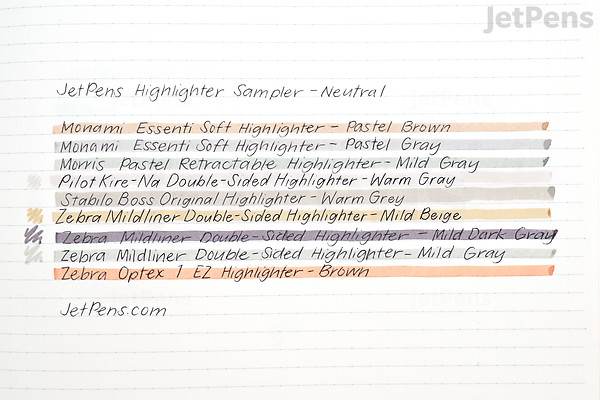 JetPens Highlighter Sampler - Neutral