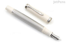Pelikan Souverän M405 Fountain Pen - Silver-White - Fine Nib - PELIKAN 815512
